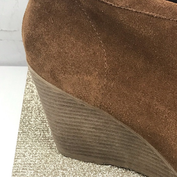 Bjorndal: Womens Suede Wedge Booties boots -Sz:11 - Picture 2 of 9